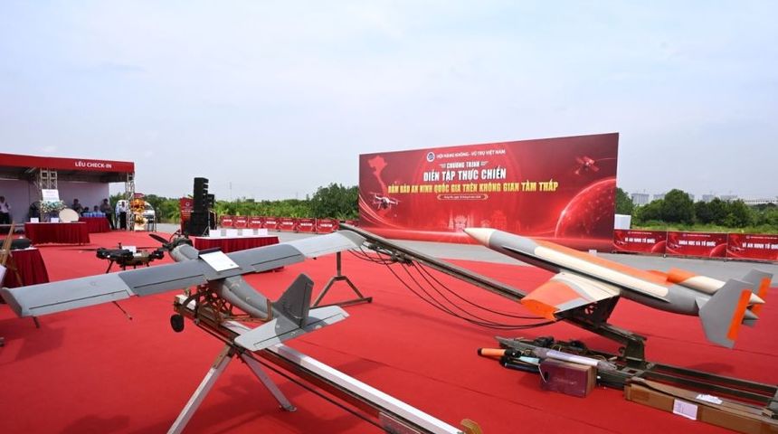 UAV Việt trình diễn khả năng đánh chặn, tiêu diệt mục tiêu