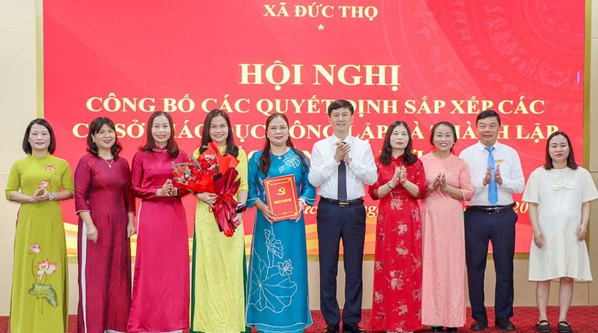 Hà Tĩnh công bố 235 trường học sau sáp nhập