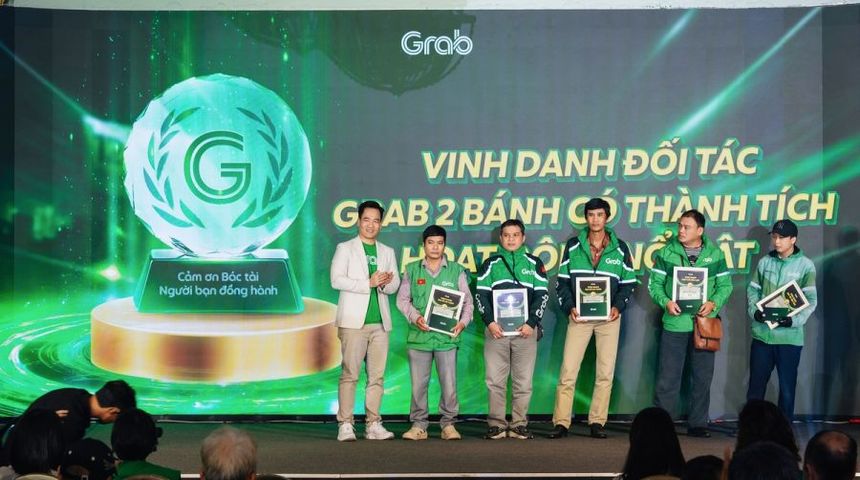 Grab vinh danh tài xế có thành tích nổi bật