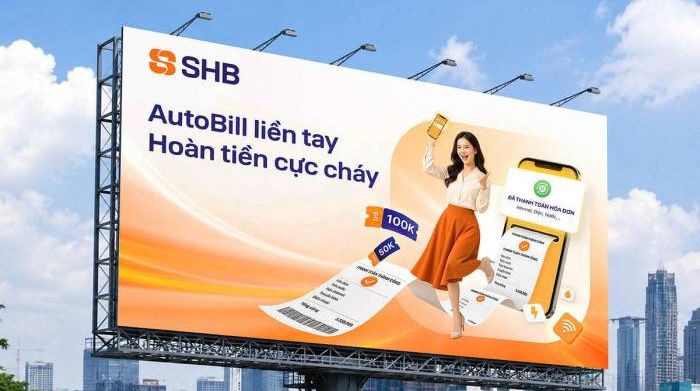 SHB hoàn đến 200.000 đồng khi khách hàng thanh toán hóa đơn tự động