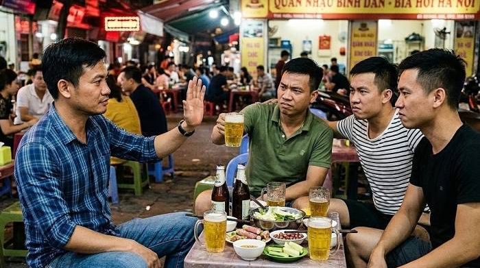 Bạn nhậu chê tôi 'phí mồi' vì ngồi cả tiếng mới hết một cốc bia