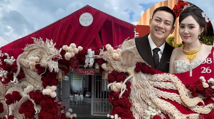 Không gian tiệc cưới của Hoài Lâm