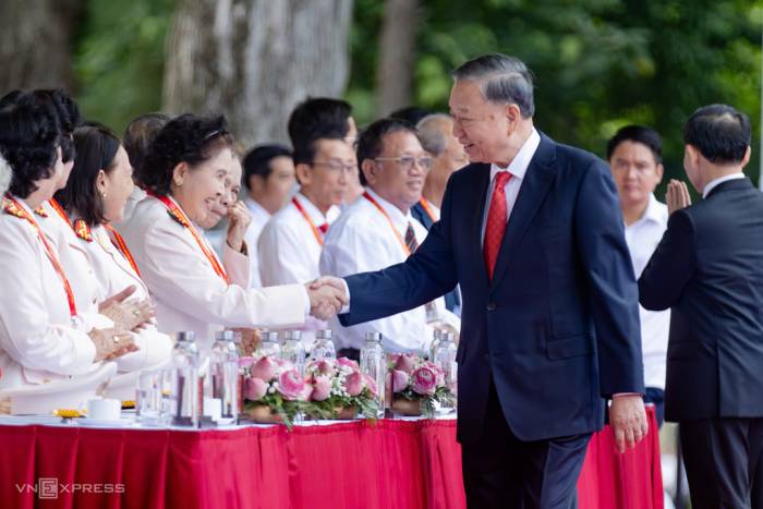 Tổng Bí thư, Chủ tịch nước Tô Lâm tại lễ kỷ niệm 50 năm TP Sài Gòn - Gia Định mang tên Chủ tịch Hồ Chí Minh, sáng 2/7.