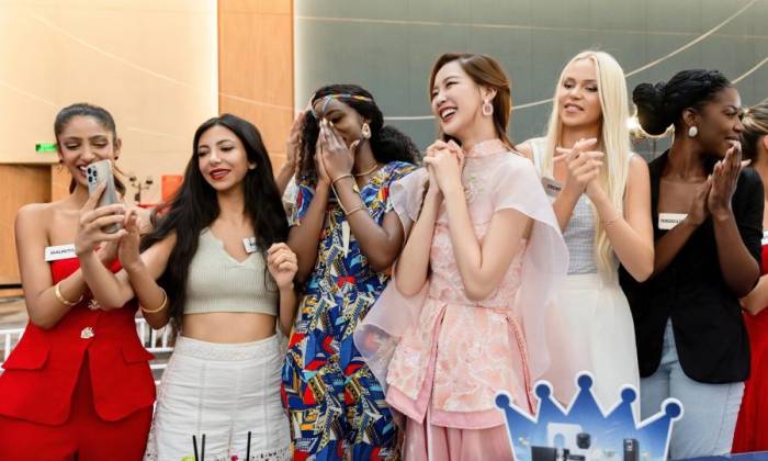 Khoảnh khắc đội Bảo Ngọc thắng thử thách nấu ăn tại Miss World