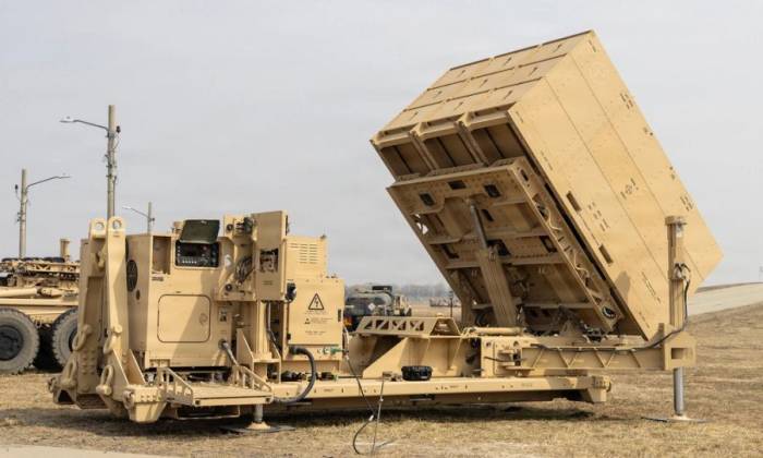 Bệ phóng IFPC/Enduring Shield tại căn cứ Humphreys, Hàn Quốc ngày 16/3. Ảnh: US Army