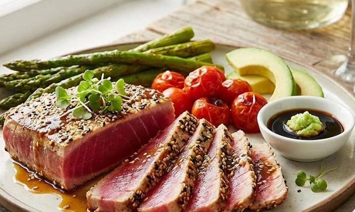 Ăn nhiều thịt đỏ không tốt cho đường huyết. Ảnh: AI