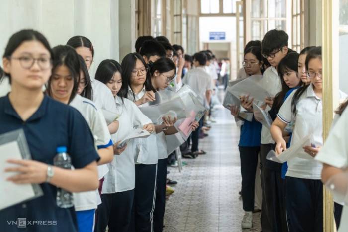Học sinh Hà Nội thi lớp 10, tháng 5/2026. Ảnh: Thế Bằng