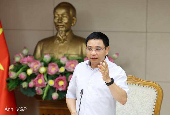 Phó thủ tướng Nguyễn Văn Thắng phát biểu tại cuộc họp, ngày 19/8. Ảnh: VGP
