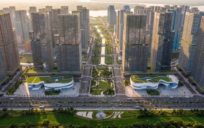 Phối cảnh tổng thể Khu đô thị phường Lĩnh Nam. Ảnh: Chủ đầu tư cung cấp