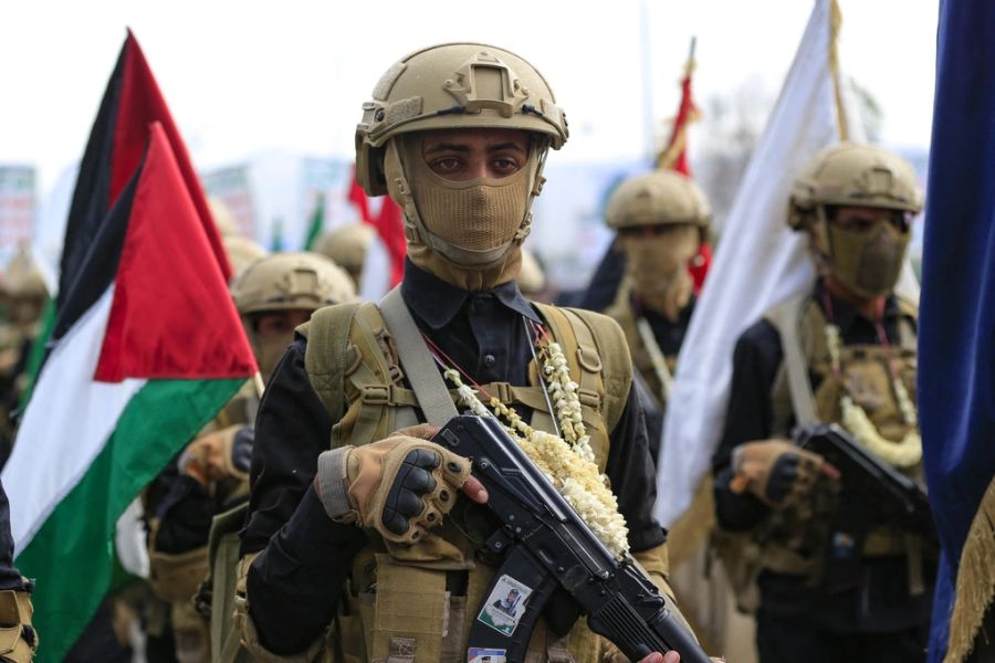 Các tay súng Houthi tại Sanaa, Yemen tháng 8/2025. Ảnh: AFP