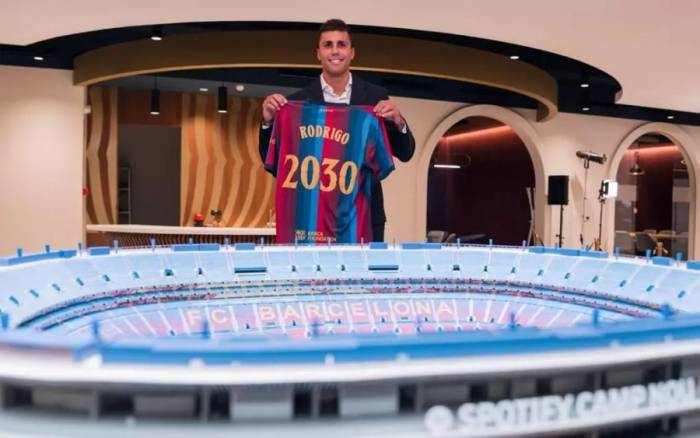 Rodri ra mắt Barca ngày 18/8/2026. Ảnh: FC Barcelona