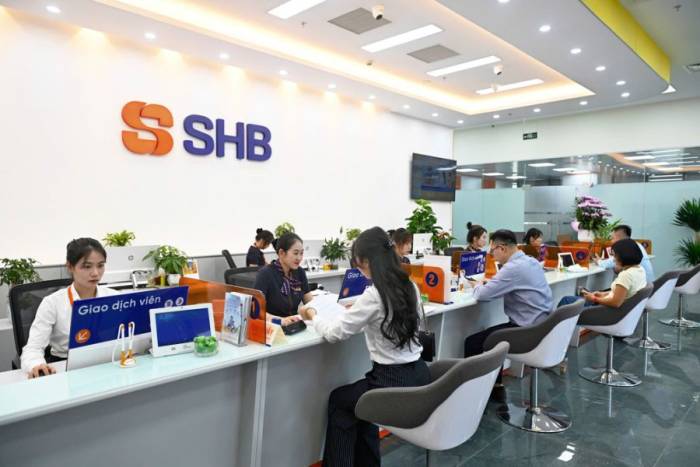 Phòng giao dịch SHB. Ảnh: SHB