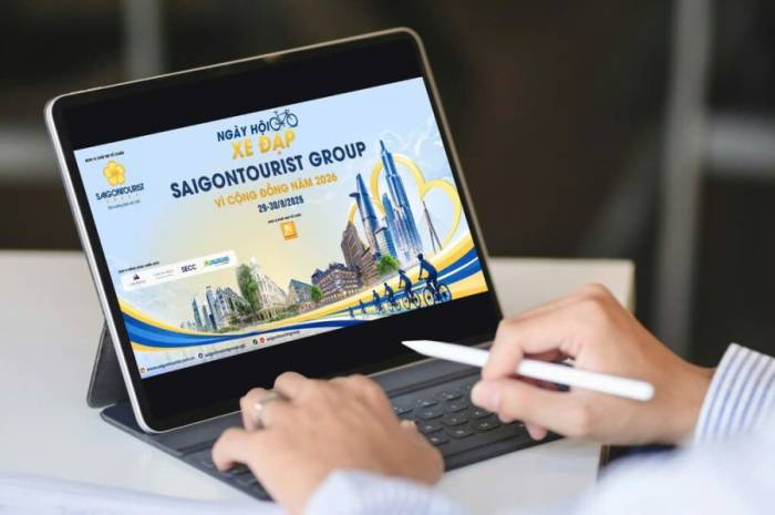 Saigontourist Group tổ chức ngày hội xe đạp. Ảnh: Saigontourist Group