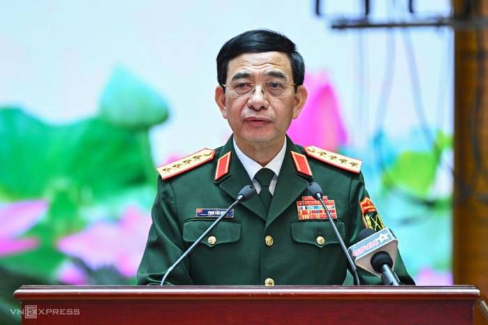 Phó thủ tướng, Bộ trưởng Quốc phòng Phan Văn Giang dự lễ trao giải, chiều 19/8. Ảnh: Giang Huy