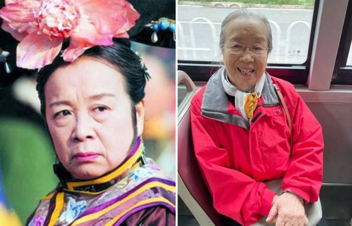 Nghệ sĩ Lý Minh Khải trong Hoàn Châu cách cách và đời thường. Ảnh: Sohu