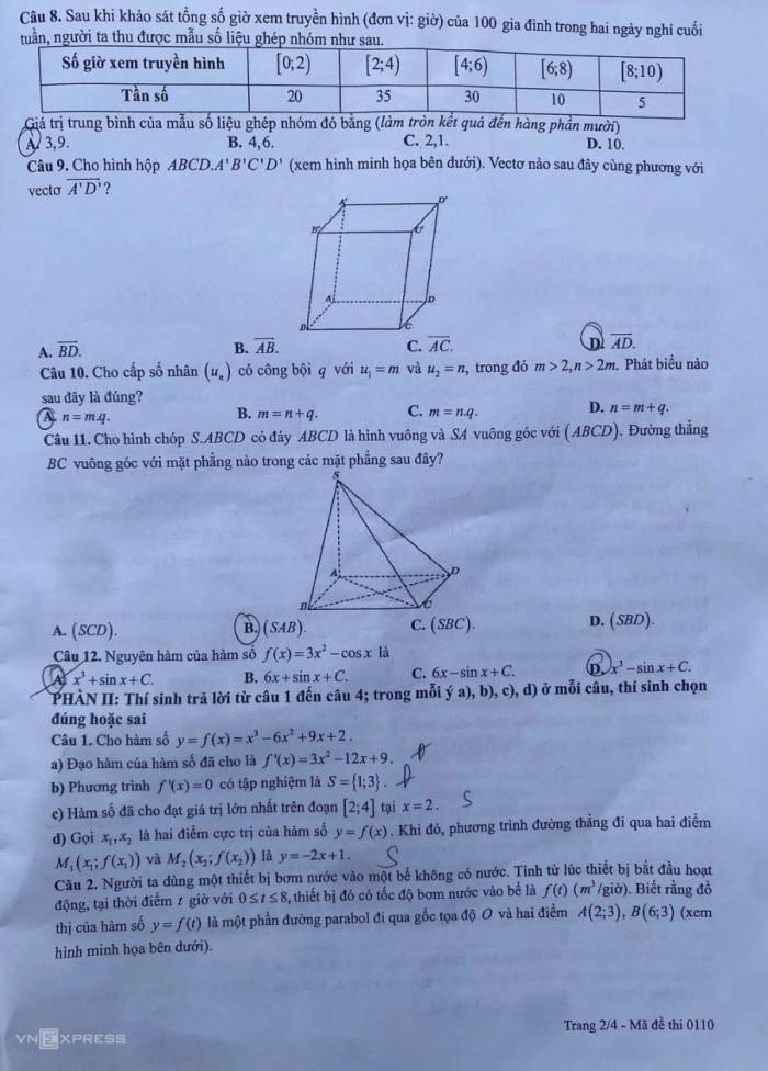 Đề Toán thi lại tốt nghiệp ở chuyên Tuyên Quang - 1