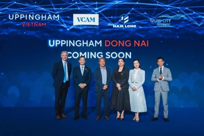 Nam Long ký kết hợp tác với Công ty Quản lý Quỹ đầu tư chứng khoán Bản Việt phát triển trường liên cấp Uppingham tại nội khu đô thị Izumi City (Đồng Nai). Ảnh: Nam Long