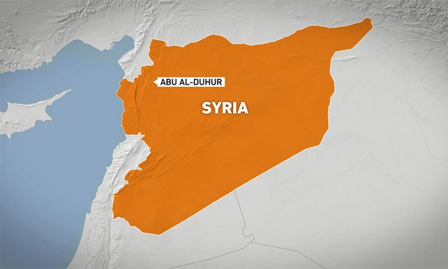 Vị trí căn cứ Abu al-Duhur. Đồ họa: Al Jazeera