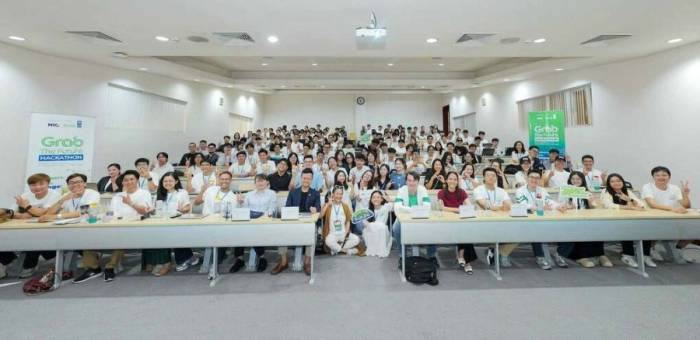 Các thí sinh tham gia vòng chung kết Grab the Future Hackathon 2026 tại TP HCM. Ảnh: BTC