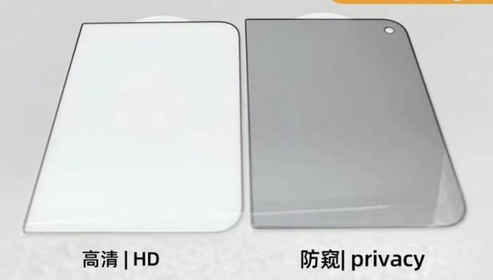 Miếng dán bảo vệ màn hình được cho là của iPhone màn hình gập. Ảnh: Ice Universe