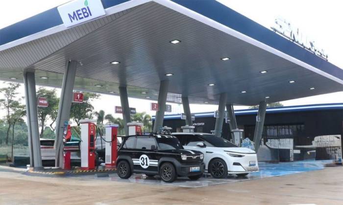 Một trạm sạc xe điện ở Indonesia. Ảnh: PLN