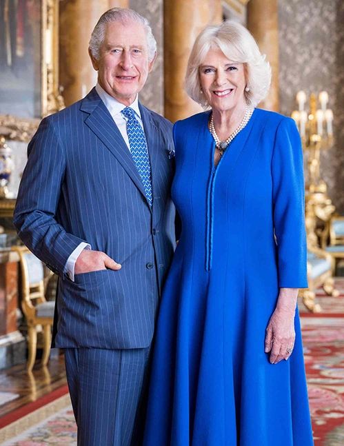 Vua Charles III và Hoàng hậu Camilla. Ảnh: Hugo Burnand / Buckingham Palace
