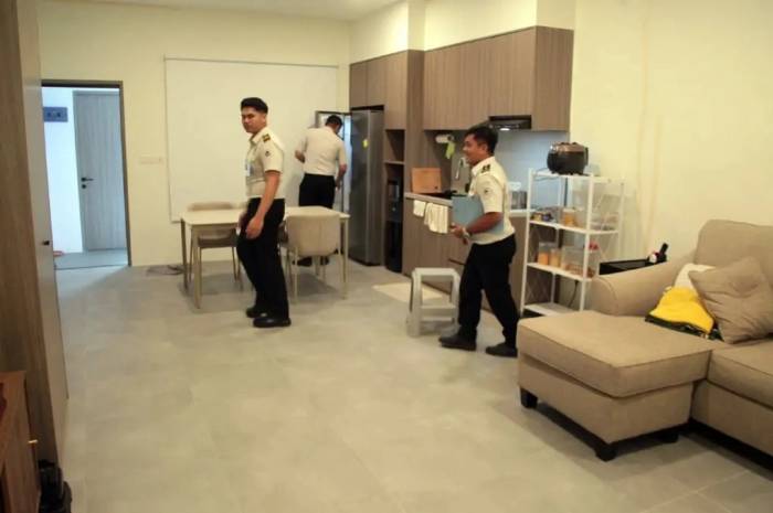 Căn phòng đầy đủ tiện nghi trong nơi ở của một số tù nhân tại nhà tù Cibinong ở Bogor, Tây Java, Indonesia. Ảnh: Ombudsman