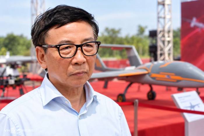 PGS. TS Phạm Ngọc Lãng - Chủ tịch Hội hàng không vũ trụ Việt Nam. Ảnh: Trọng Đạt