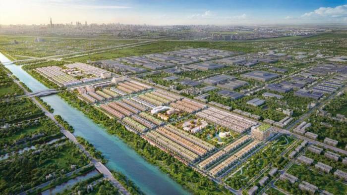 Dragon Eden tọa lạc tại vị trí đối diện cụm khu công nghiệp. Ảnh: Dragon Eden