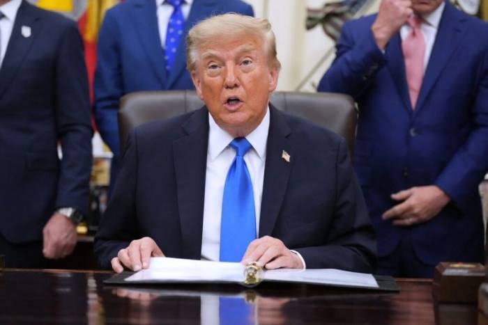 Tổng thống Mỹ Donald Trump tại Nhà Trắng ngày 2/9. Ảnh: AP