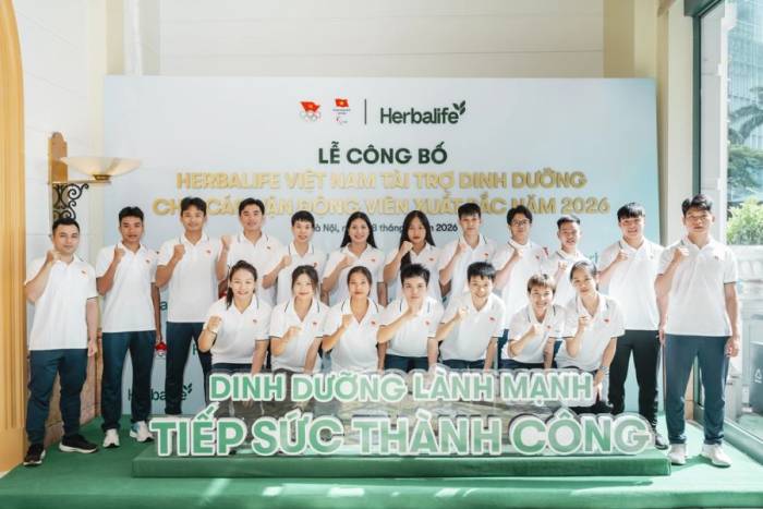 Herbalife tài trợ dinh dưỡng cho VĐV Việt Nam. Ảnh: Herbalife