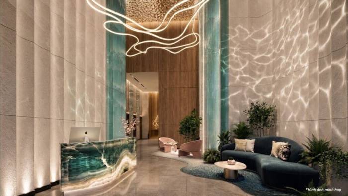 Phối cảnh sảnh đón theo tiêu chuẩn khách sạn tại dự án. Ảnh: CĐT