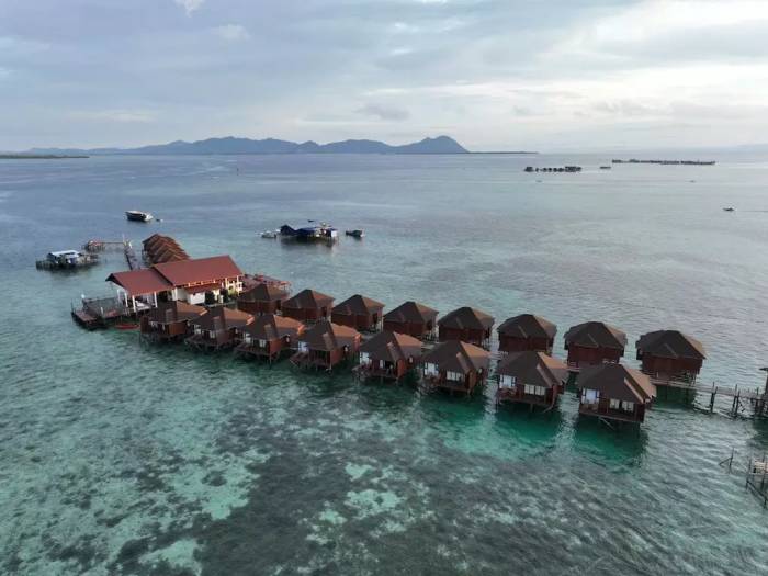 Một khu nghĩ dưỡng ở Semporna, bang Sabah, Malaysia. Ảnh: Sea Star Resort Semporna