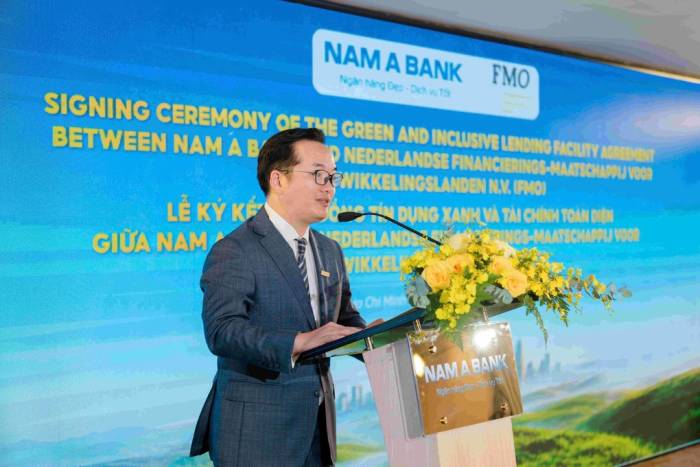 Ông Võ Hoàng Hải, Phó tổng giám đốc Nam A Bank phát biểu tại sự kiện. Ảnh: Nam A Bank