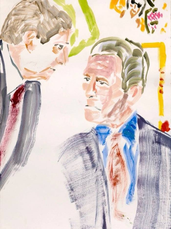 Khoảnh khắc chánh văn phòng Nhà Trắng Andrew Card thông báo cho tổng thống George W. Bush về vụ tấn công khủng bố ở New York. Ảnh: Instagram/George W. Bush