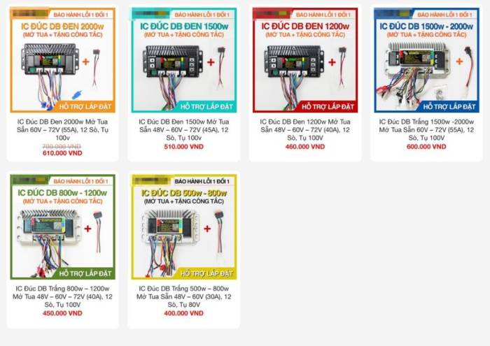 Các loại IC độ được bày bán trên mạng với giá chỉ vài trăm nghìn đồng. Ảnh chụp màn hình