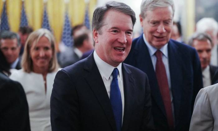 Thẩm phán Kavanaugh tại Washington, Mỹ hồi tháng 5. Ảnh: AFP