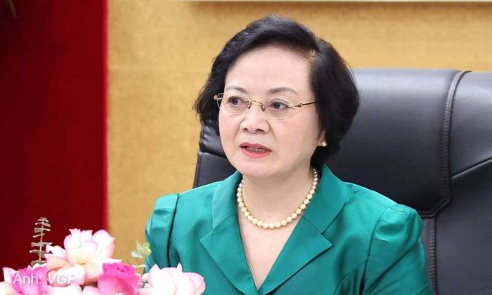 Phó thủ tướng Phạm Thị Thanh Trà làm việc với Bộ Nội vụ, sáng 9/9. Ảnh: VGP