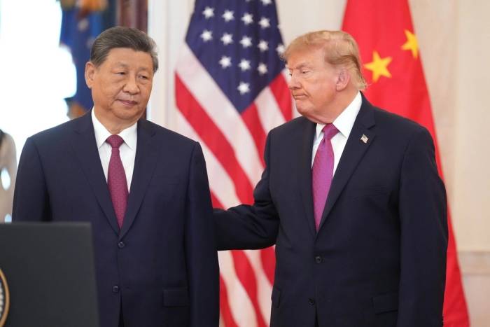 Ông Trump và ông Tập dự lễ đón tại Đại Sảnh Nhà Trắng ngày 24/9. Ảnh: AP