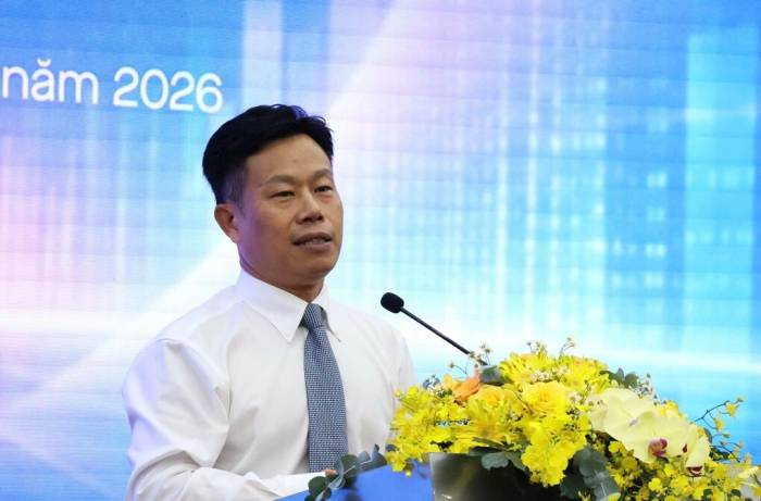 Thứ trưởng Lê Quân trao đổi tại diễn đàn, ngày 28/9. Ảnh: Lệ Nguyễn