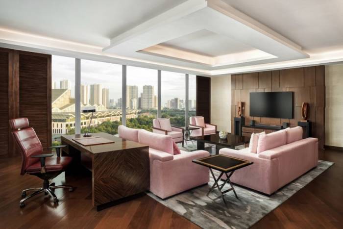 Không gian lưu trú tại JW Marriott Hotel Hanoi. Ảnh: JW Marriott Hotel Hanoi