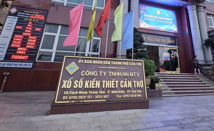 Trụ sở Công ty xổ số kiến thiết Cần Thơ tại phường Cái Khế. Ảnh: An Bình
