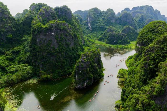 Quần thể di sản thiên nhiên Tràng An. Ảnh: Sun Group