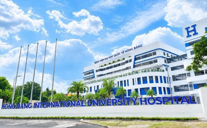 Toàn cảnh Bệnh viện Đại học Quốc tế Hồng Bàng. Ảnh: Bệnh viện cung cấp