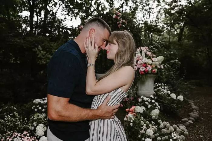 Travis Kelce và Taylor Swift là một trong những đôi uyên ương quyền lực của làng giải trí. Ảnh: Instagram Taylor Swift