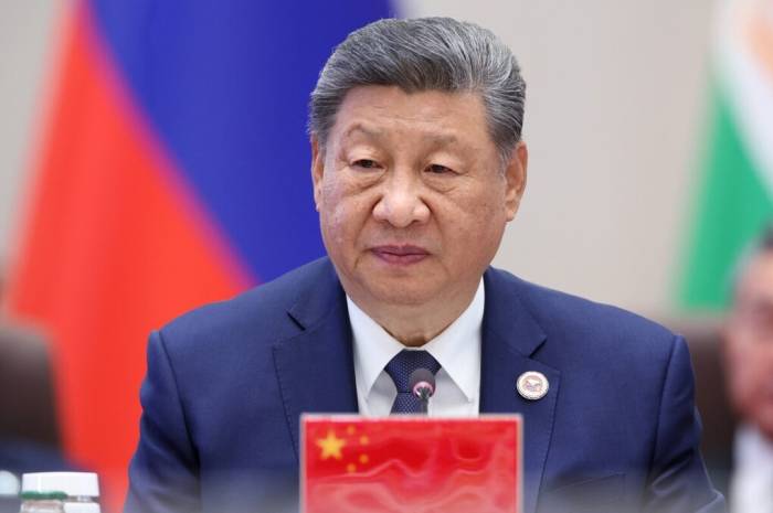 Chủ tịch Trung Quốc Tập Cận Bình tại Bishkek, Kyrgyzstan ngày 1/9. Ảnh: AFP
