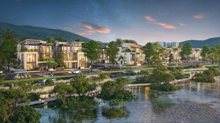 Không gian mặt nước mang lại trải nghiệm riêng tư bên sông cho cư dân The Elite. Ảnh: Sun Property