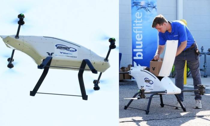 Drone được sử dụng để giao linh kiện giữa đại lý và trung tâm dịch vụ. Ảnh: Jack Demmer Ford