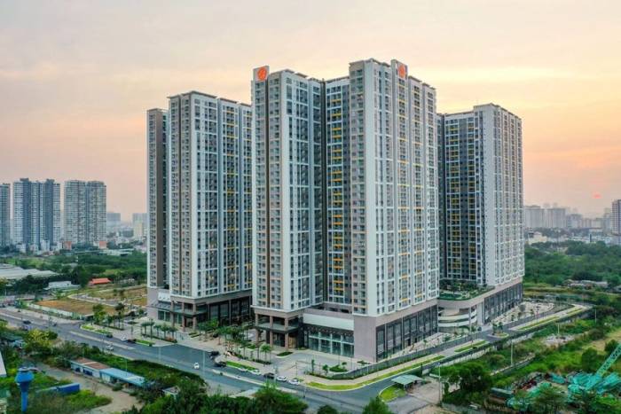 Một dự án căn hộ chung cư do Hưng Thịnh Land phát triển tại phường Phú Thuận, TP HCM. Ảnh: Tập đoàn Hưng Thịnh