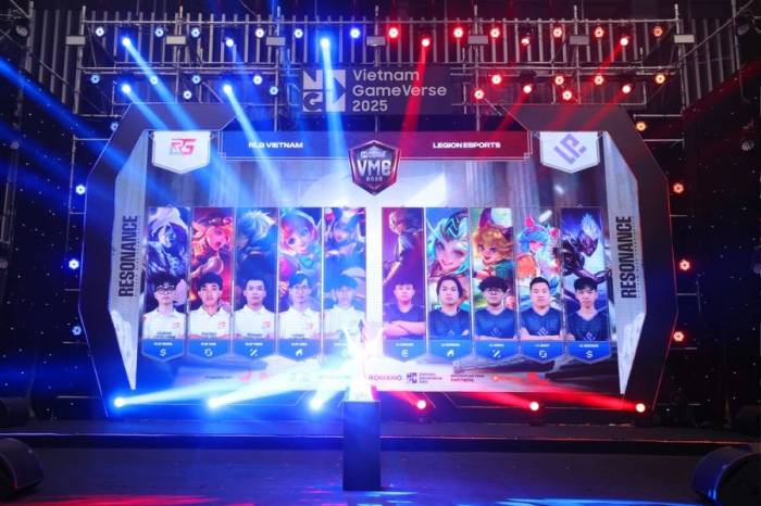 Trận chung kết giữa Legion Esports và RLG Vietnam tại Vietnam GameVerse 2025 là một trong những màn đối đầu kịch tính của đấu trường MLBB tại Việt Nam. Ảnh: Vietnam GameVerse 2025